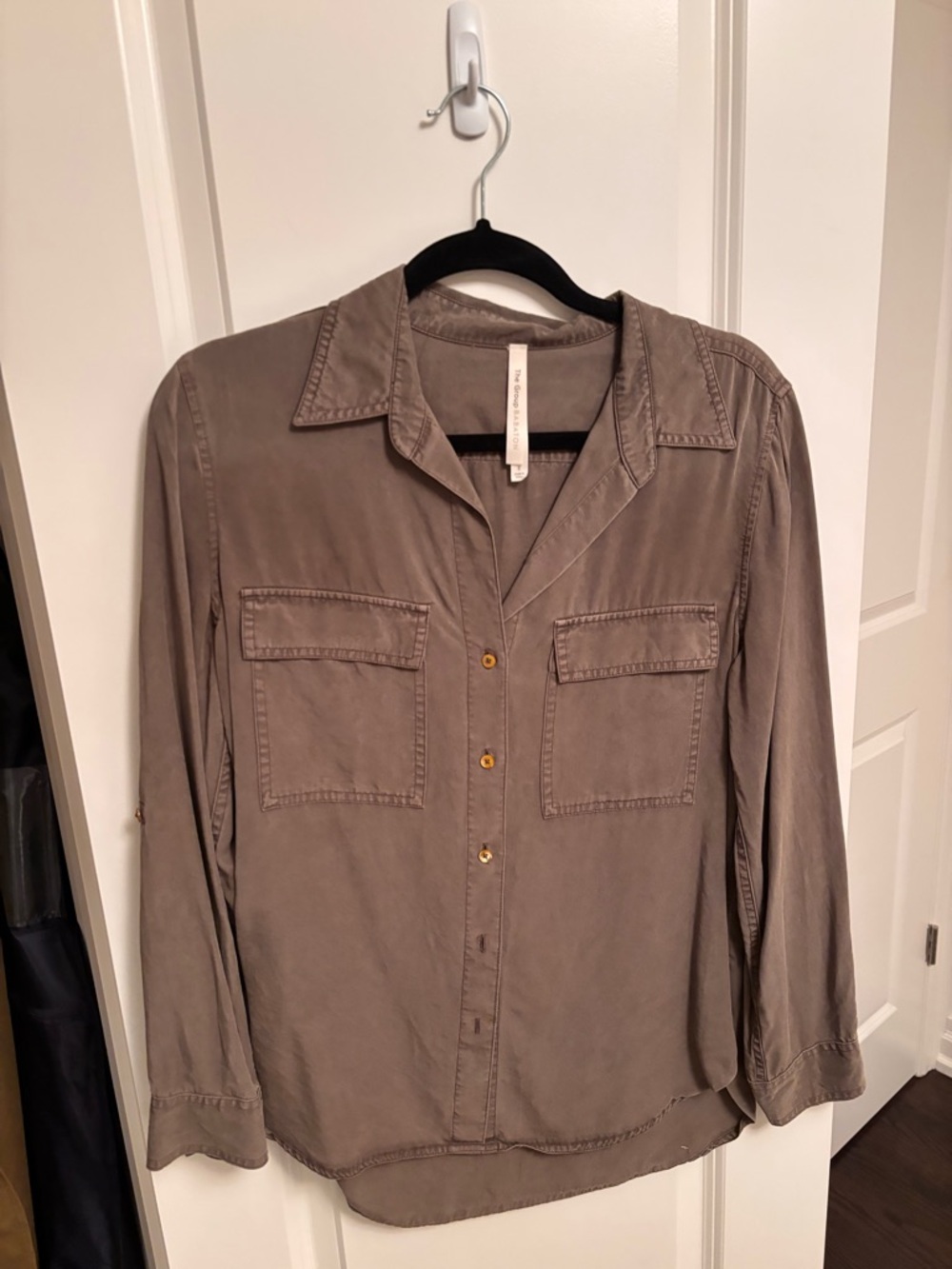 Babaton Green Utility Shirt